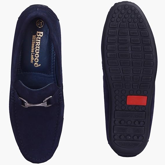 Burwood Men Flat Shoes Dark Blue Casual Comfortable Footwear