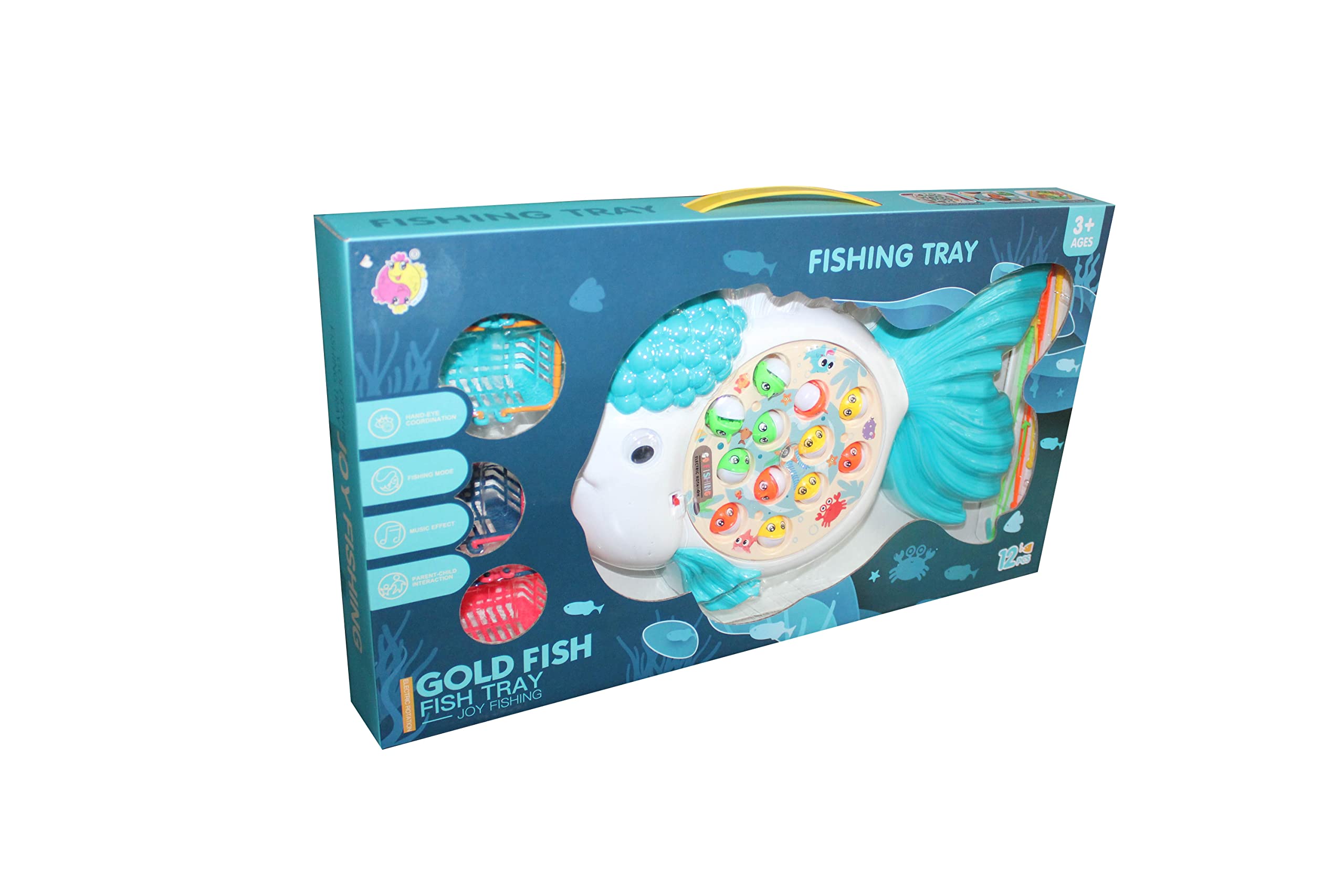 Fishing game set like a fish with accessories