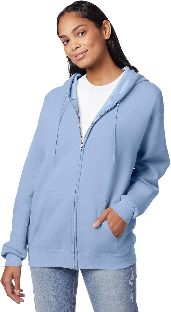 Hanes Men's Casual Jacket Light Blue