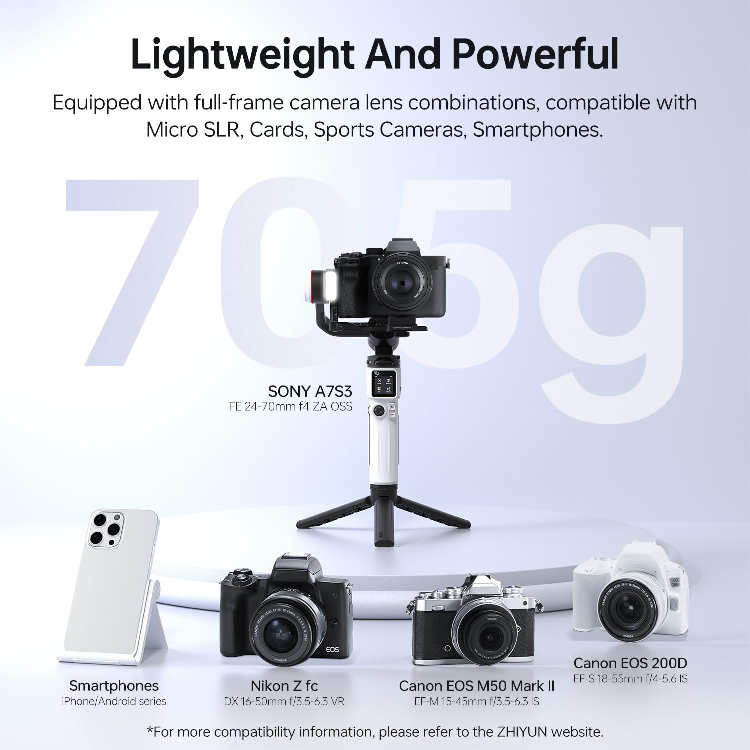 Zion 3-Axis Camera Stabilizer – Smooth & Professional Video Stabilization