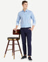Diverse Men's Striped Regular Fit Cotton Formal Shirt