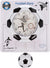 GOGO Football Player Scores Goal Football Wall Clock