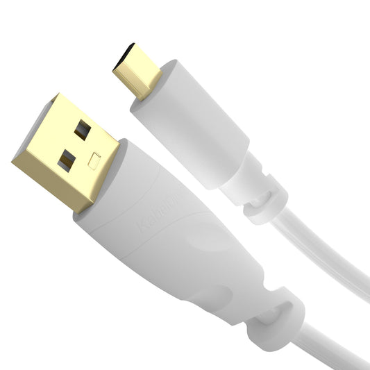كابل KabelDirekt 848 بطول 1 متر 3 × كابل Micro USB (USB 2.0، كابل مزامنة وشحن) سلسلة TOP باللون الأبيض