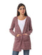  Jamila Long Sleeves Open Cotton Cardigan For Women