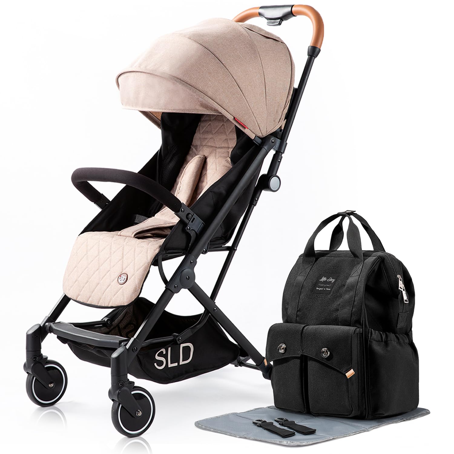 Teknum SLD Stroller Elite Diaper Bag Bundle,Includes a spacious and organized diaper bag