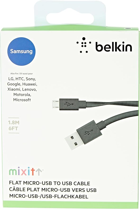 Belkin Micro USB Charging Cable, 1.5 meters