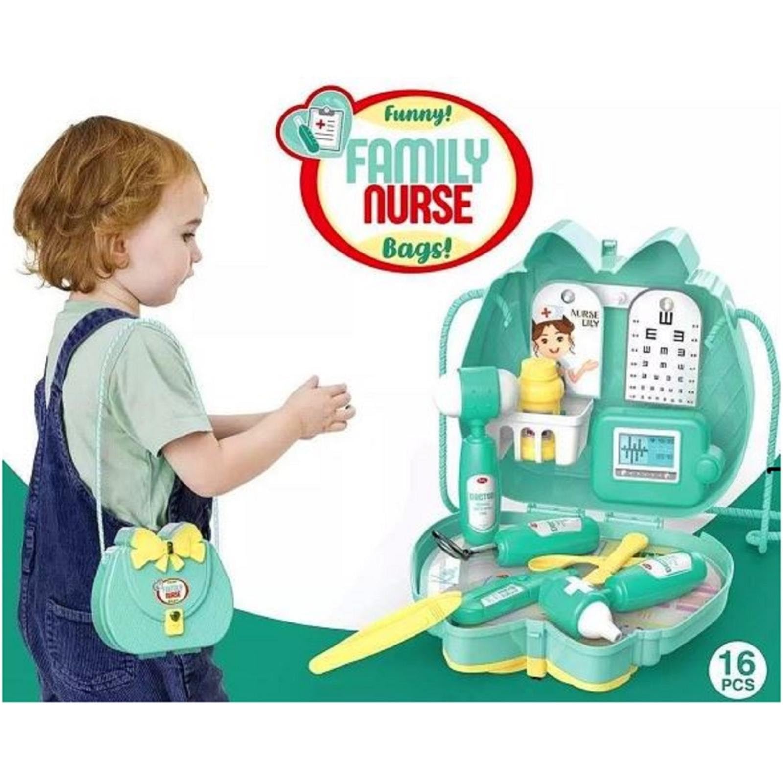 FUUNY FAMILY NURSE BAGS 16 PCS