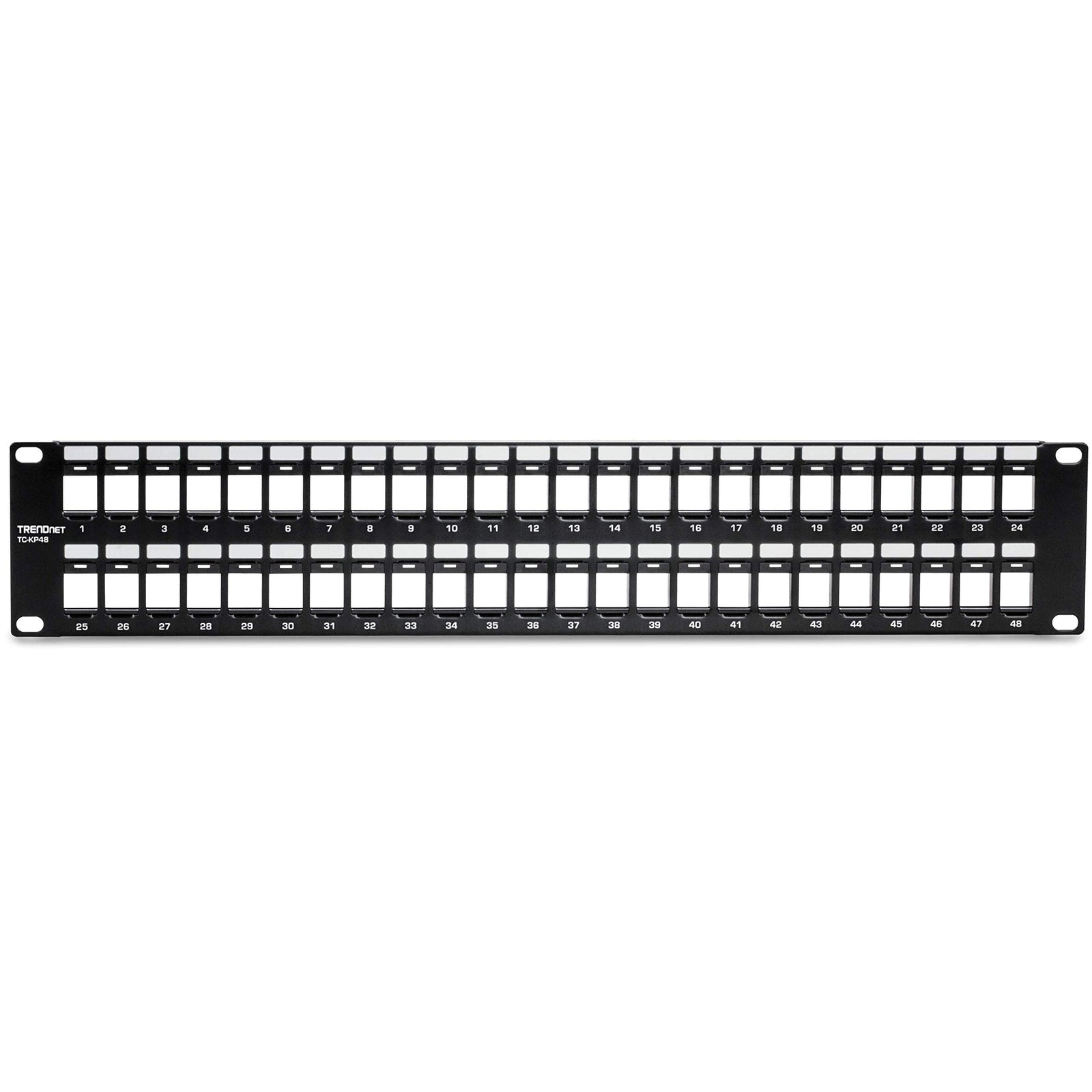 Trendnet 48-Port Blank Keystone Patch Panel – 2U High Density