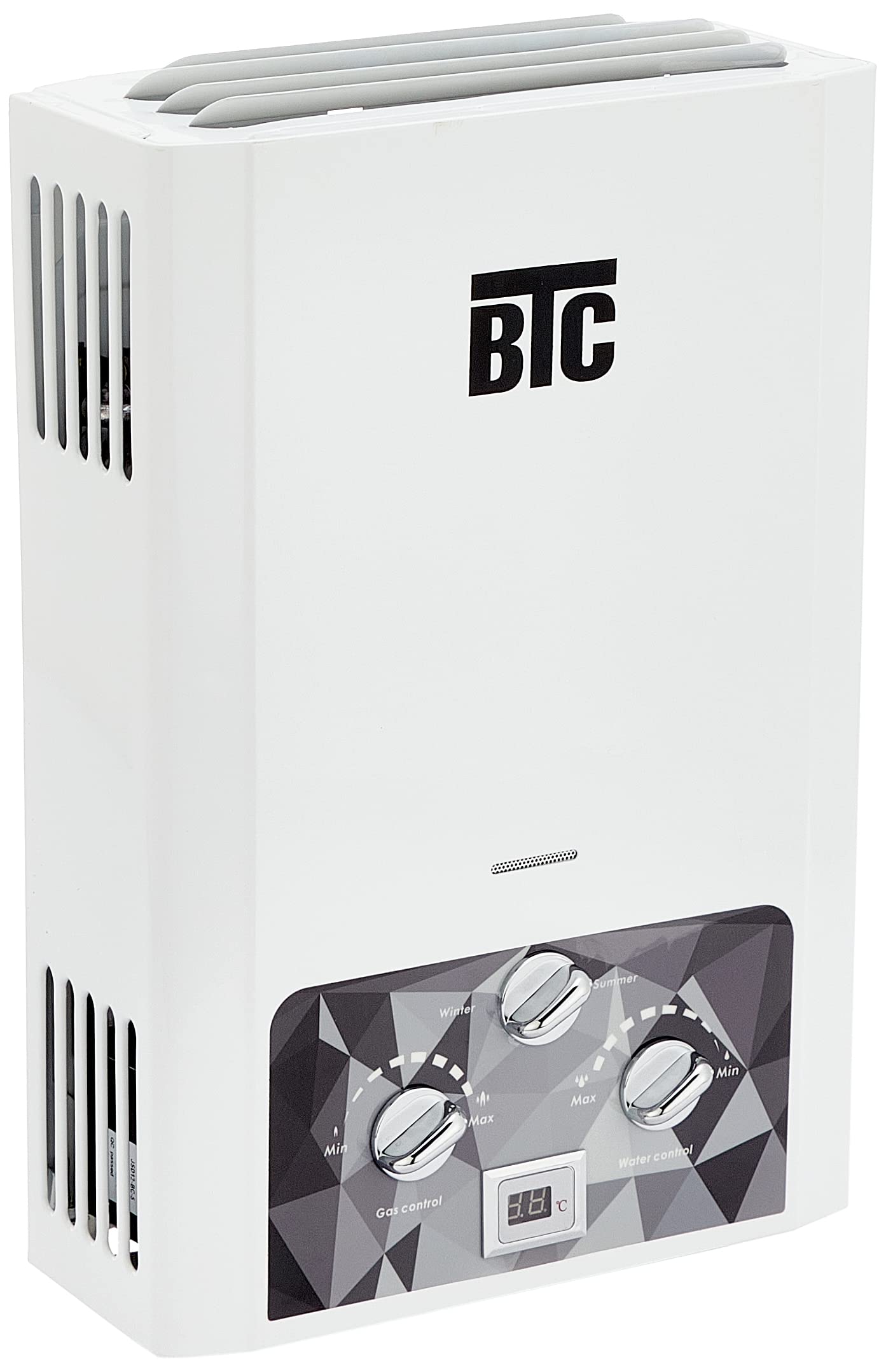 Cylinder Gas Heater with Electric Charger, white - 6 Liters