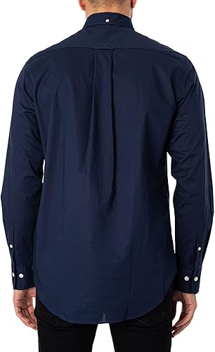 قميص رجالي من غانت بقصة عادية – قطن بوبلين كلاسيك للأناقة الرسمية والكاجوال – Safqqa Egypt