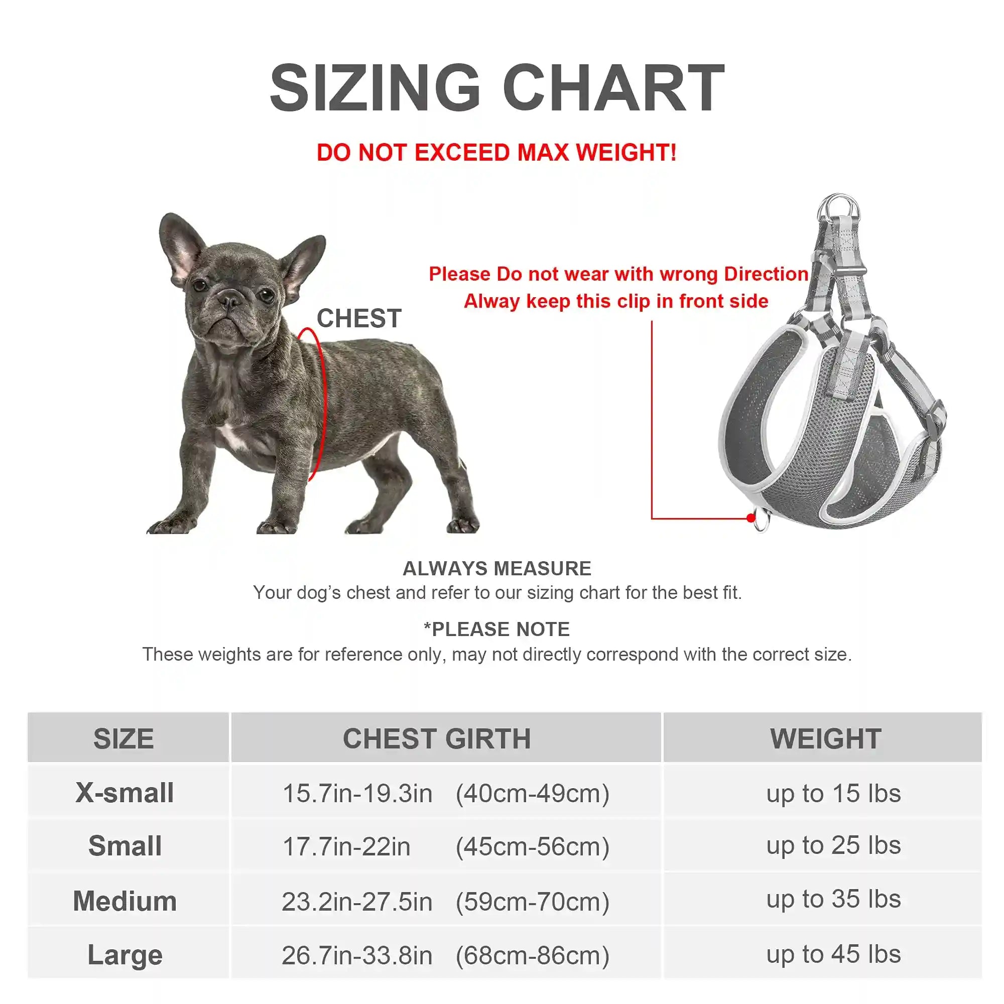 Fida Step-in Dog Harness, Superior Reflective Puppy Vest Harness- All Weather Air Mesh, Adjustable Harness for Large Dogs (L, Red) - Safqqa Egypt