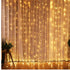 Generic 3m Yellow LED Curtain - 10 Branches, Indoor Use, LED Light Source, Ramadan Decoration