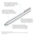 HP Pen Stylus with Pressure Sensitivity for Windows Pen Enabled Laptops, 18-Month Battery Life Precision Function Buttons Premium - Silver