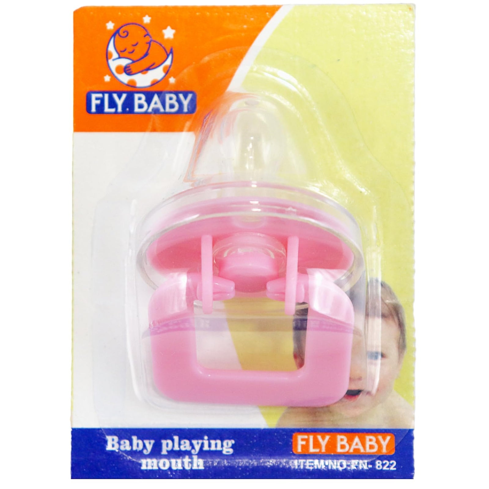 Fly Baby Round Soother For Girls-Rose