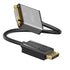 محول KabelDirekt 1117 0.15m DisplayPort DP إلى DVI (أقصى دقة 4K/30 هرتز، مناسب لجميع بطاقات الرسومات ذات مقبس توصيل أجهزة العرض أو مدخلات الشاشات) سلسلة PRO باللون الأسود