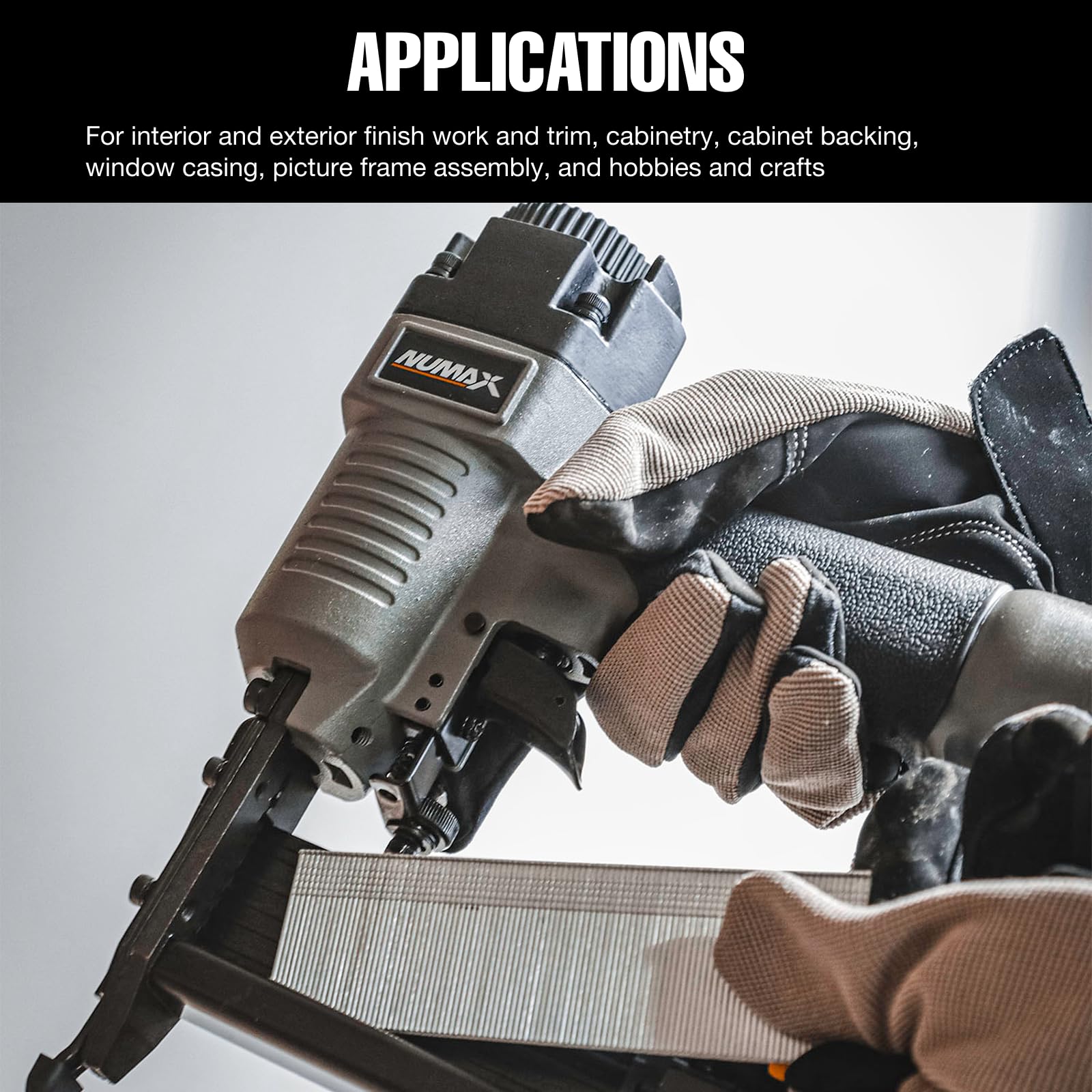 Numax S2 118G2 Pneumatic 2 In 1 18 Gauge 2" Brad Nailer And Stapler Ergonomic And Lightweight Combo Brad And Staple Gun With Tool Free Finger Depth Adjust, – Safqqa Egypt