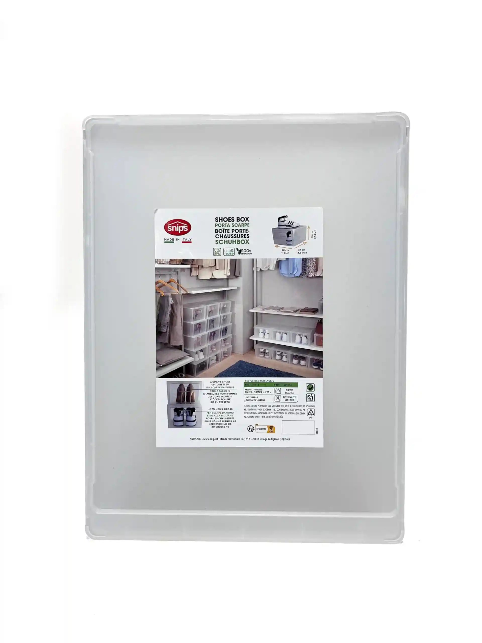 طقم من ٢ منظم أحذية من سنيبس يوفر طريقة عملية وأنيقة لترتيب الأحذية. مصنوع في إيطاليا بجودة عالية – Safqqa Egypt