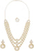 طقم مجوهرات نسائي من ماركة ZAVERI PEARLS موديل ZPFK18079 بلون ذهبي