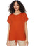 Matalan Blouse for Women Ribbed Short Sleeves Round Neck Classic and flattering neck design suitable for everyday wear.