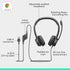 Logitech H390 USB Headset – Clear Sound and Comfortable Design for Work and Calls