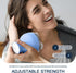 LIARTY Electric Scalp Massager, Portable Rechargeable Head Massager with 4 Removable Massage Claws, Waterproof Handheld Hair Scalp Scratcher Massage for Neck Shoulder Body, Blue