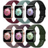 6 Pack Sport Bands Compatible with Apple Watch Band 38mm 40mm 41mm 42mm 44mm 45mm 49mm,Soft Silicone Waterproof Strap Compatible with iWatch Apple Watch Series Ultra 8 7 6 5 4 3 2 1 SE
