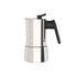 PEDRINI Steel moka coffeemaker, 4 cups, Stainless Steel, 02CF037