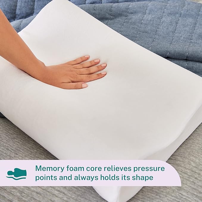 وسادة سفر من Sleep Innovations مصممة لتوفير الراحة والدعم للنائمين على الجانب أو الظهر أثناء السفر