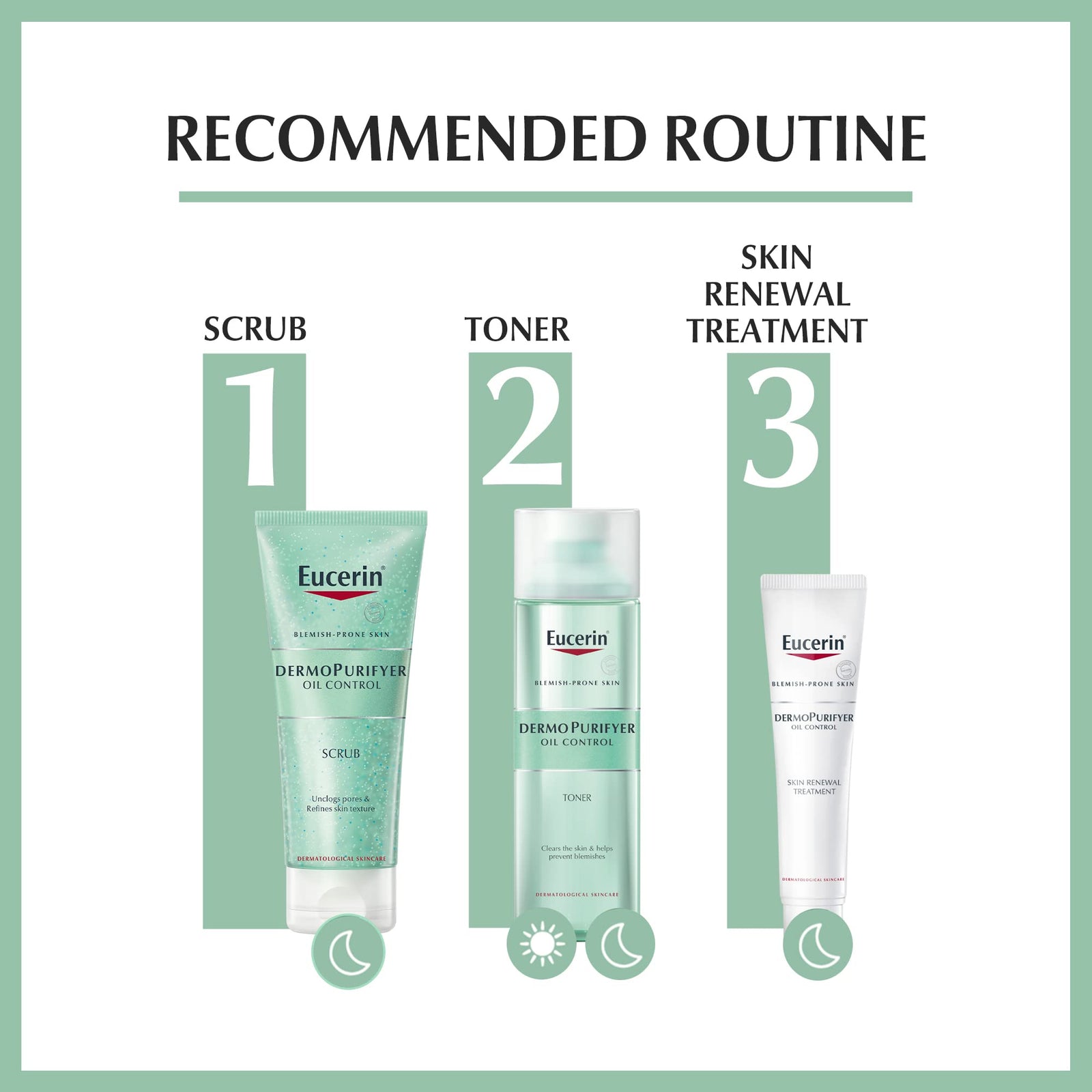 تونر يوسيرين ديرمو بيوريفير للتحكم في الزيوت، المصمم خصيصًا للبشرة الدهنية والمعرضة لظهور الحبوب. يحتوي على حمض اللاكتيك الذي يساعد على تنظيف المسام بعمق وتقشير البشرة بلطف دون أن يسبب الجفاف.