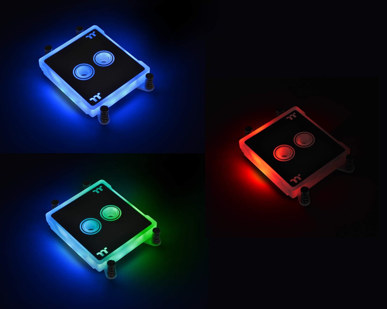 وحدة تبريد مائي ثيرمالتيك باسيفيك W6 RGB – إضاءة 16.8 مليون لون، مزامنة مع أليكسا وريزر كروما، تغطية كاملة لمعالج AMD TR4