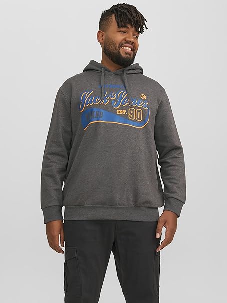 Jack & Jones Men Hoodie Grey Casual Hoodie – Safqqa Egypt