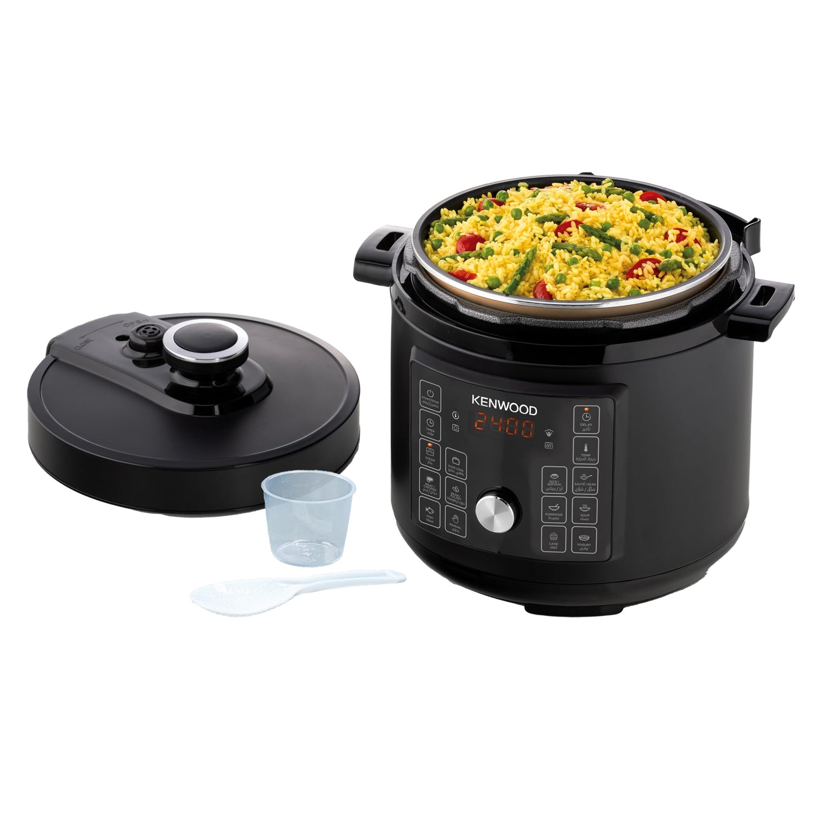 KENWOOD 16-In-1 Electric Pressure Cooker – 6L, 1000W Multifunctional Programmable Multicooker