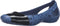 Crocs Sienna Patent Leather Strap Patterned Ballerina Shoes For Women - Navy,
