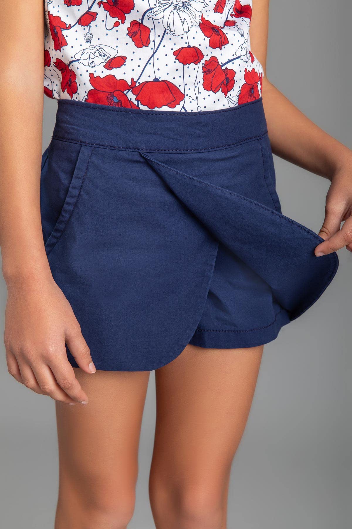 Concrete Girls Casual Wrap Shorts