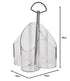 Vague Cutlery Holder For Kitchen, Transparent/Silver