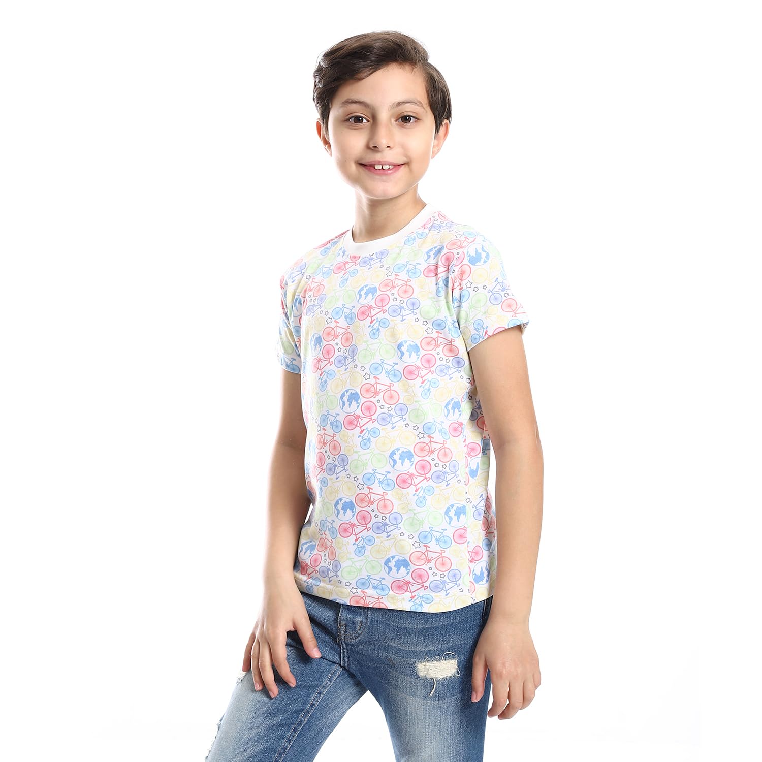 Andora Cotton Round Neck Short Sleeve T-Shirt For Boy - Safqqa Egypt