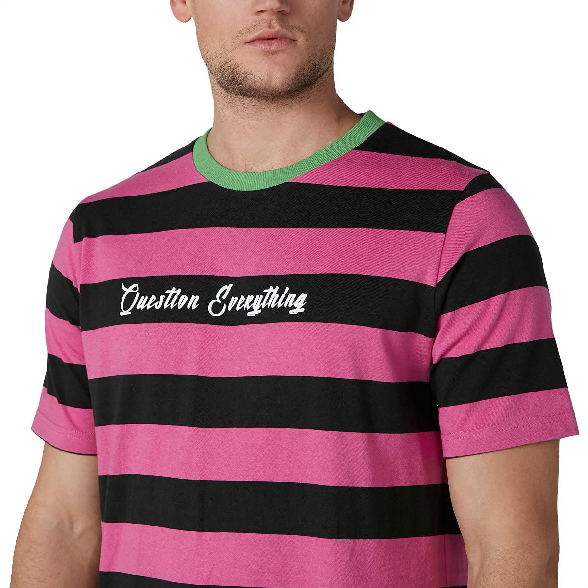 Splash Cotton Striped Regular-Fit T-shirt for Men