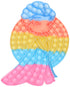 Bingo Pop It Frozen Soft and flexible material - Safqqa