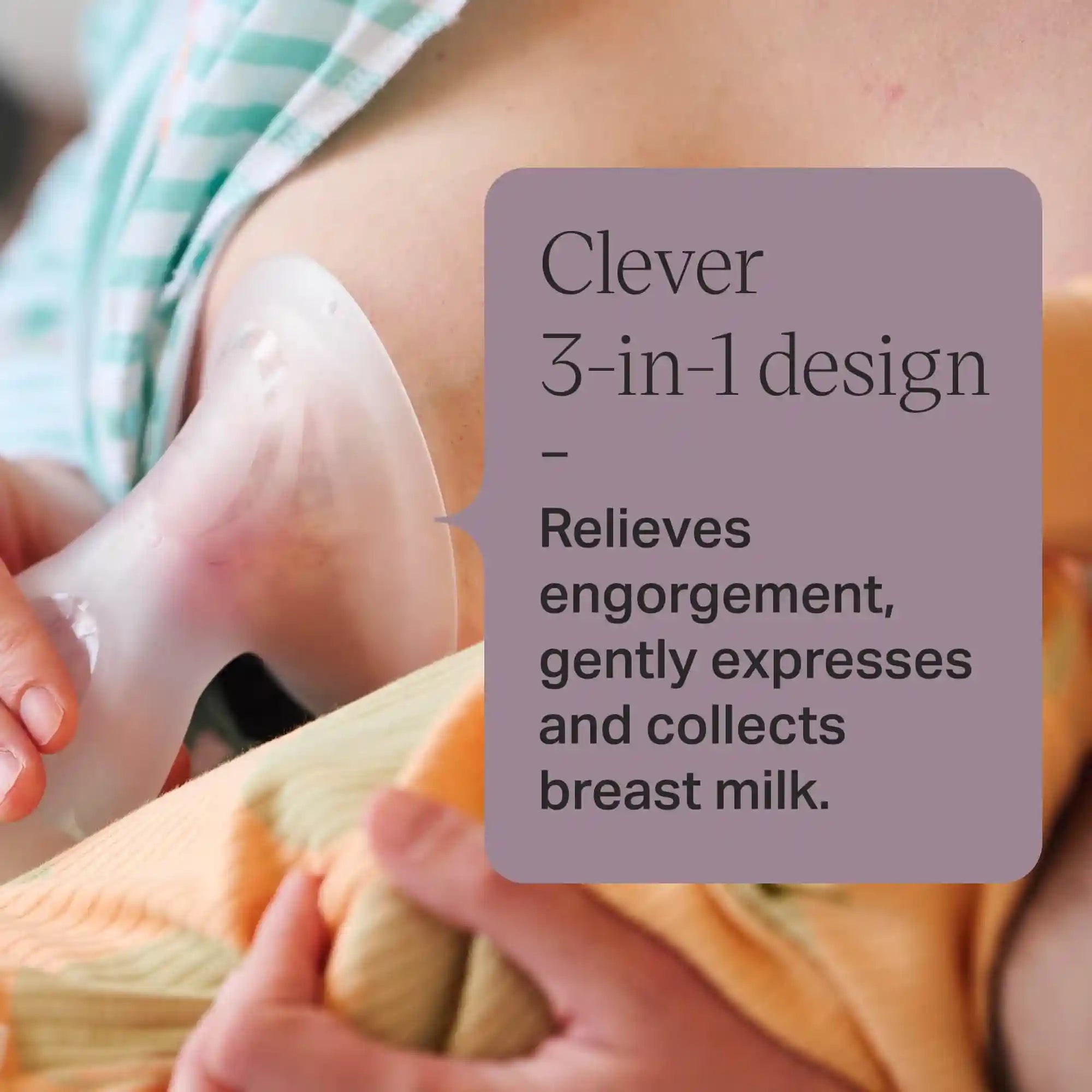 Tommee Tippee Silicone Manual Breast Pump and Let Down Catcher to Express, Includes Sterilising Lid, 100ml