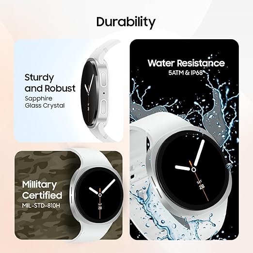 Samsung Galaxy Watch8 44mm Bluetooth Graphite Dual GPS – Safqqa Egypt
