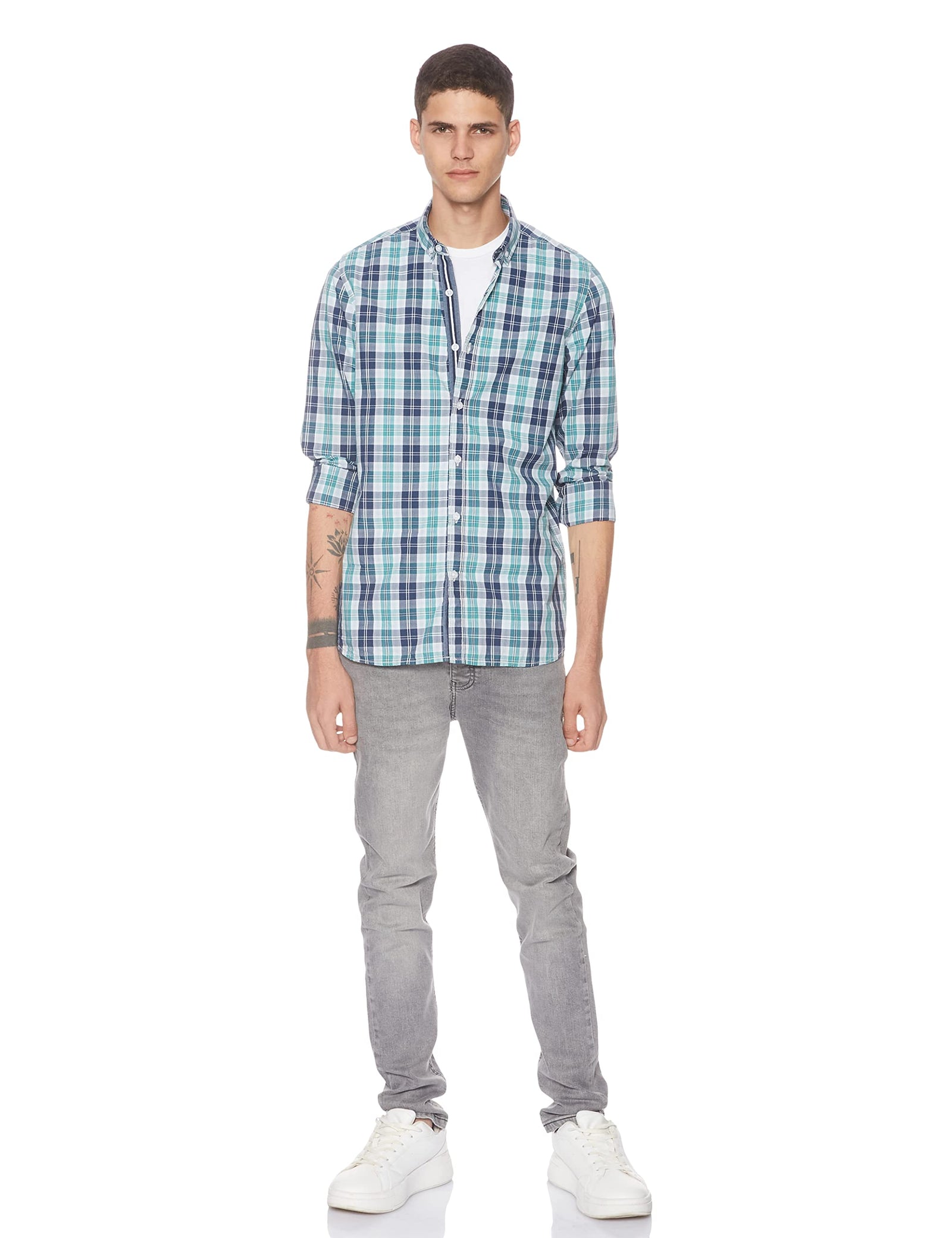 CUBA mens Cuba Checkered Long Sleeves Shirt