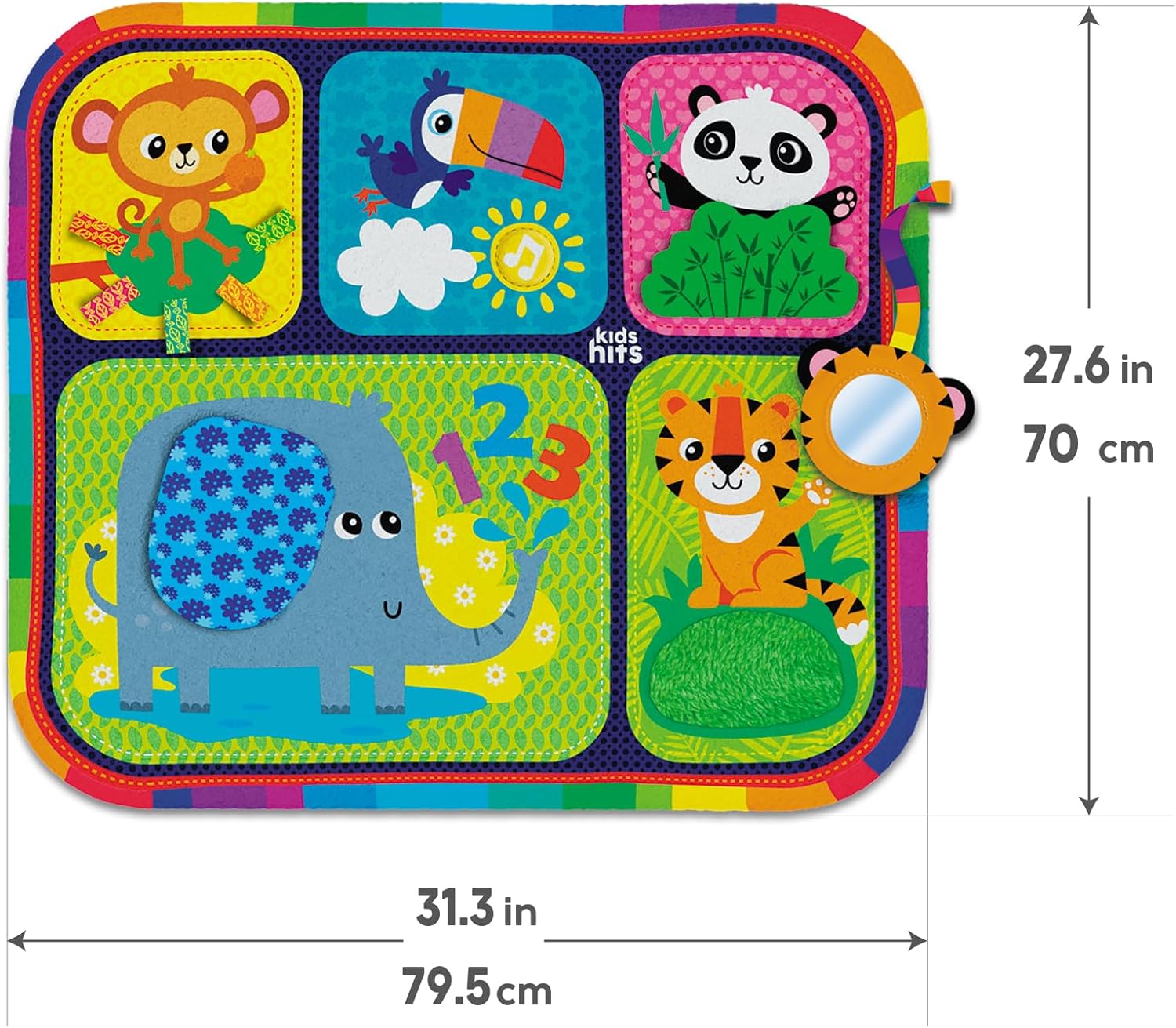 Kids Hits Baby Touch Mat My First Zoo Sensory Play Mat 3+ Months – Safqqa Egypt