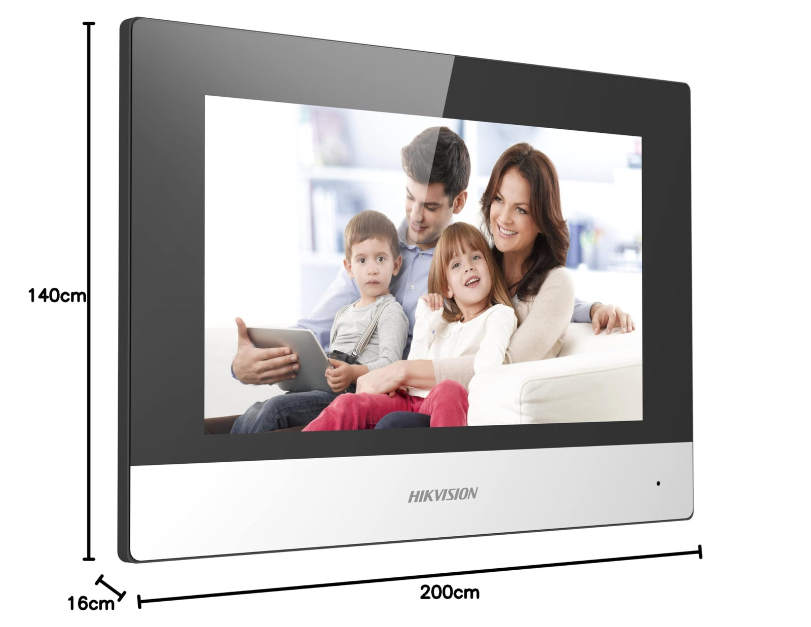 محطة الاتصال الداخلي بالفيديو من هيكفيجن DS-KH6320-WTE1 اتصال صوتي بدون استخدام اليدين مع تقليل الضوضاء وإلغاء الصدى