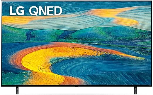 تلفزيون ال جي 55 بوصة بتقنية Real 4K Quantum Dot NanoCell Color Technology LED QNED7S Series، 55QNED7S6QA، أسود 