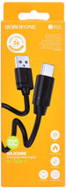 BOROFONE BX55 Harmony silicone charging data cable for Type-C - Black - Safqqa Egypt