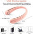 Padom Hands-Free 360° Neck Fan – USB Rechargeable, 3-Speed