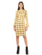 Andora Long Sleeve Plaid Dress For Women,Lightweight and easy to layer with jackets or cardigans.