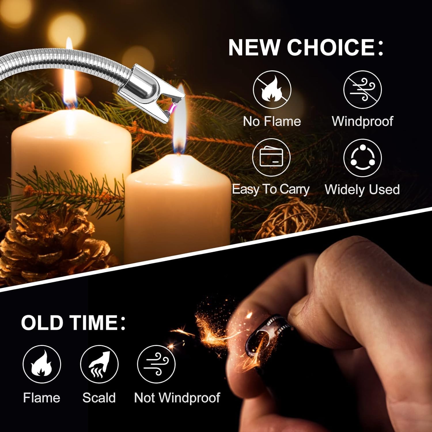 ولاعة سبيلويش كهربائية USB بدون لهب مع شاشة بطارية LED – Safqqa Egypt