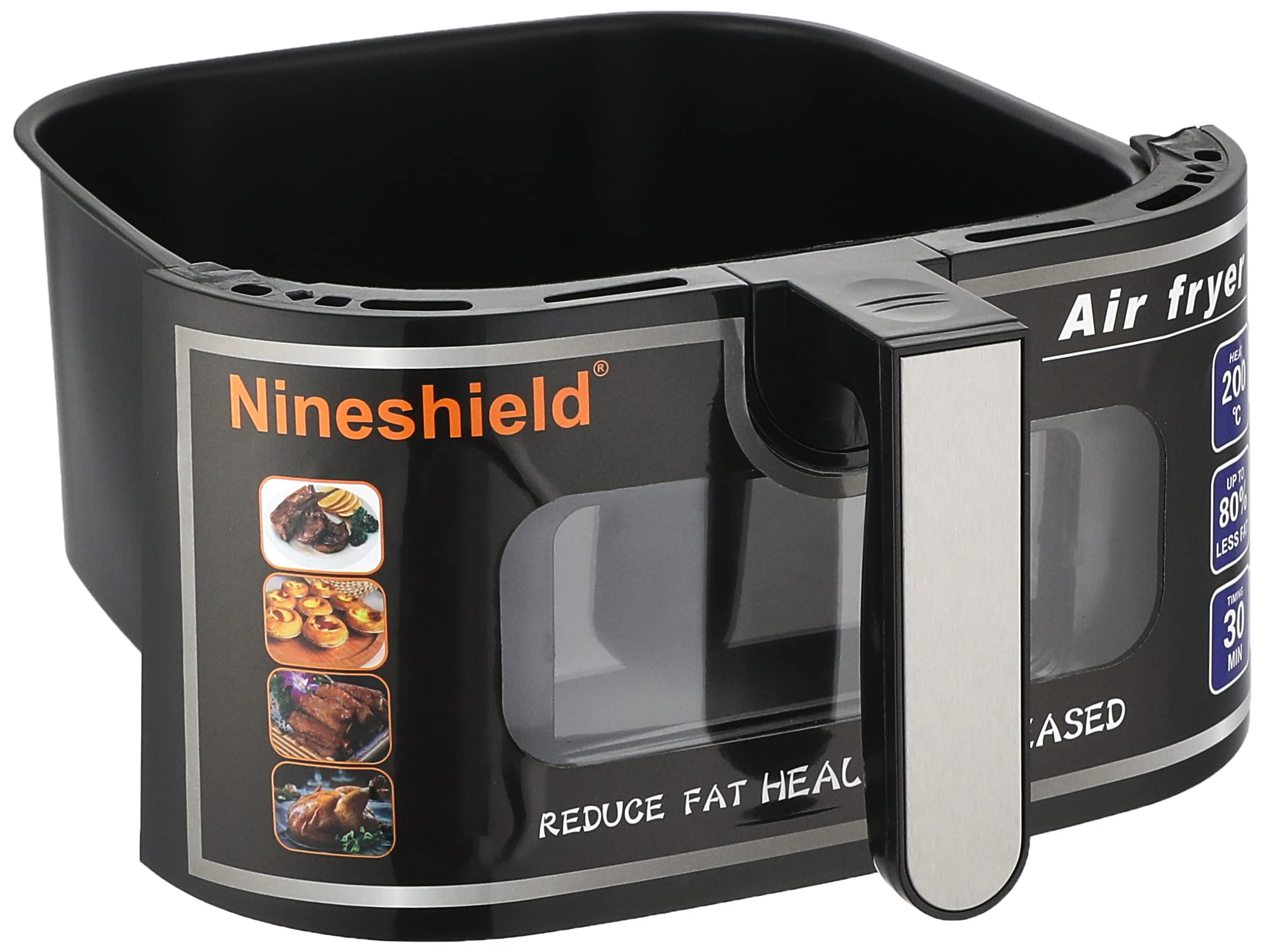 Silver Crest 10.5 Liter Air Fryer 1.Kg Performance Range 2200 Watt Rapid Air Convection Heating, YC-JD02B -