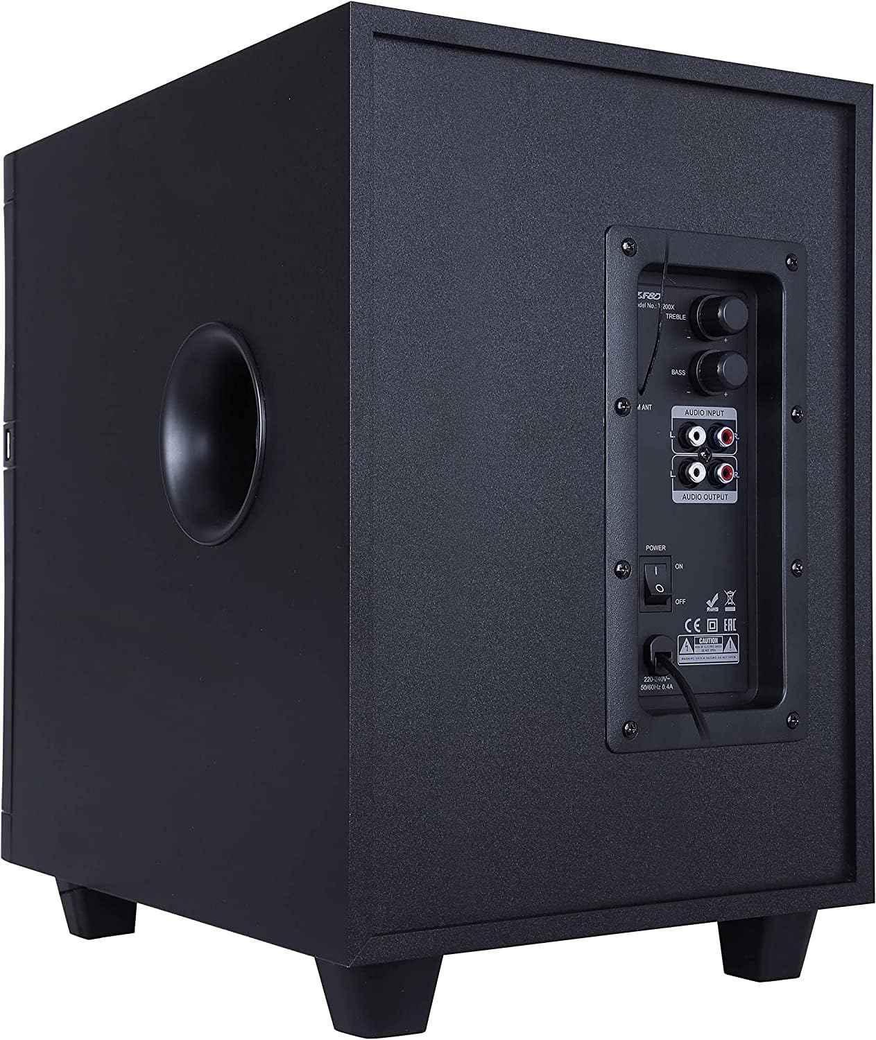 F&D T200X 140 W 2.1 Channel Soundbar Tower Speaker Bluetooth Multimedia TV Speaker with Multicolored LED Themes,USB,AUX,Remote Control, - Safqqa Egypt